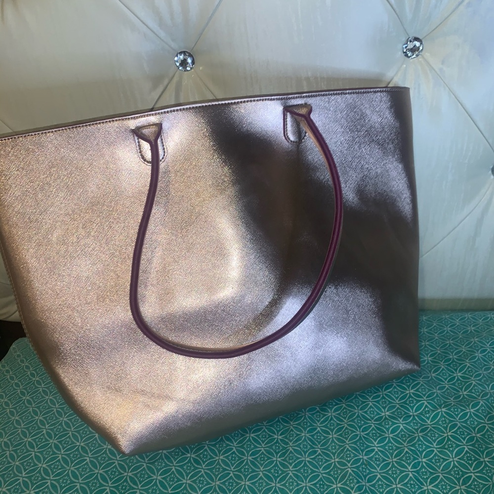 rose gold purse or bag